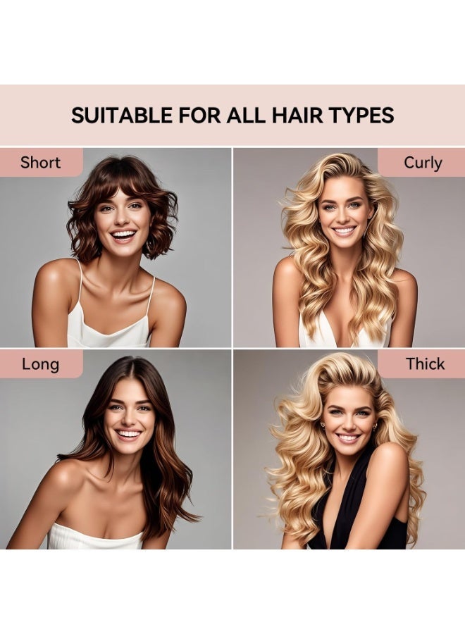 PLUSOX Heatless Curler Set Non Heat Hair Curling Tools For Heatless Curls Overnight Use While Sleeping Hair Roller Headband Hair Curlers Scarf Set Easy To Use No Damage Hair Styling Kit Dark Brown​ - Image 4